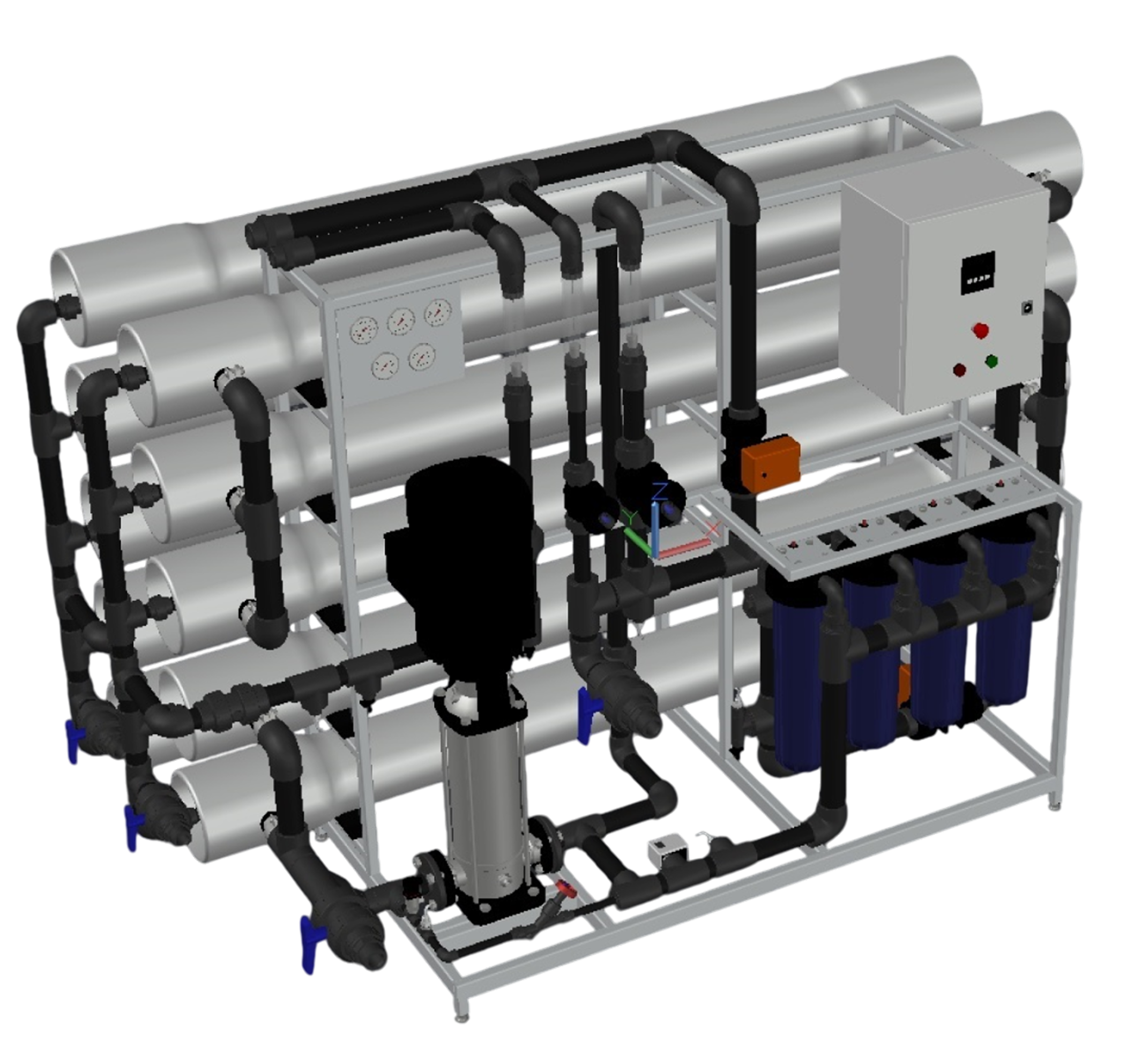 AWT RO-30/8040 - установка обратного осмоса с насосом (до 30 м3/ч)