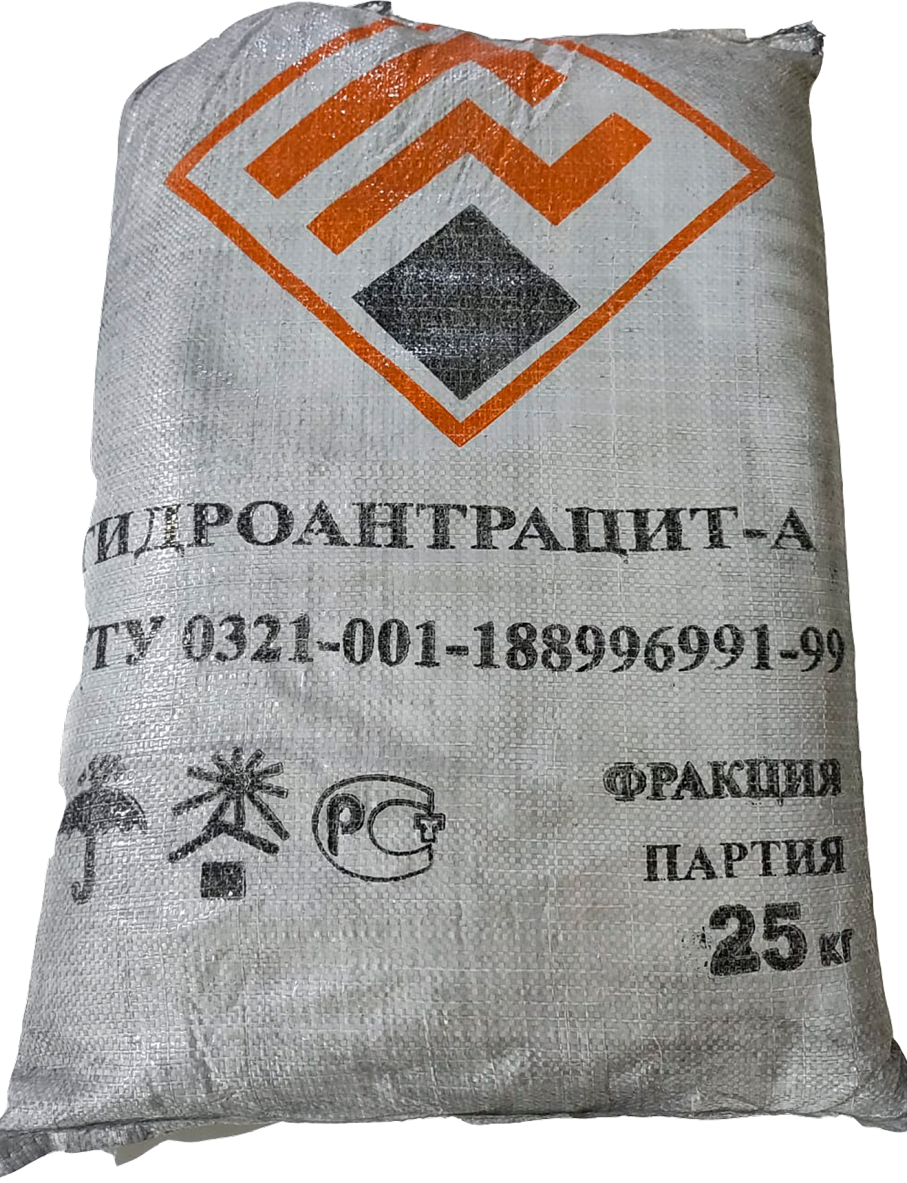 Загрузка Гидроантрацит («Промтехуголь») 0,8-2,0 мм  (28л, 25кг)