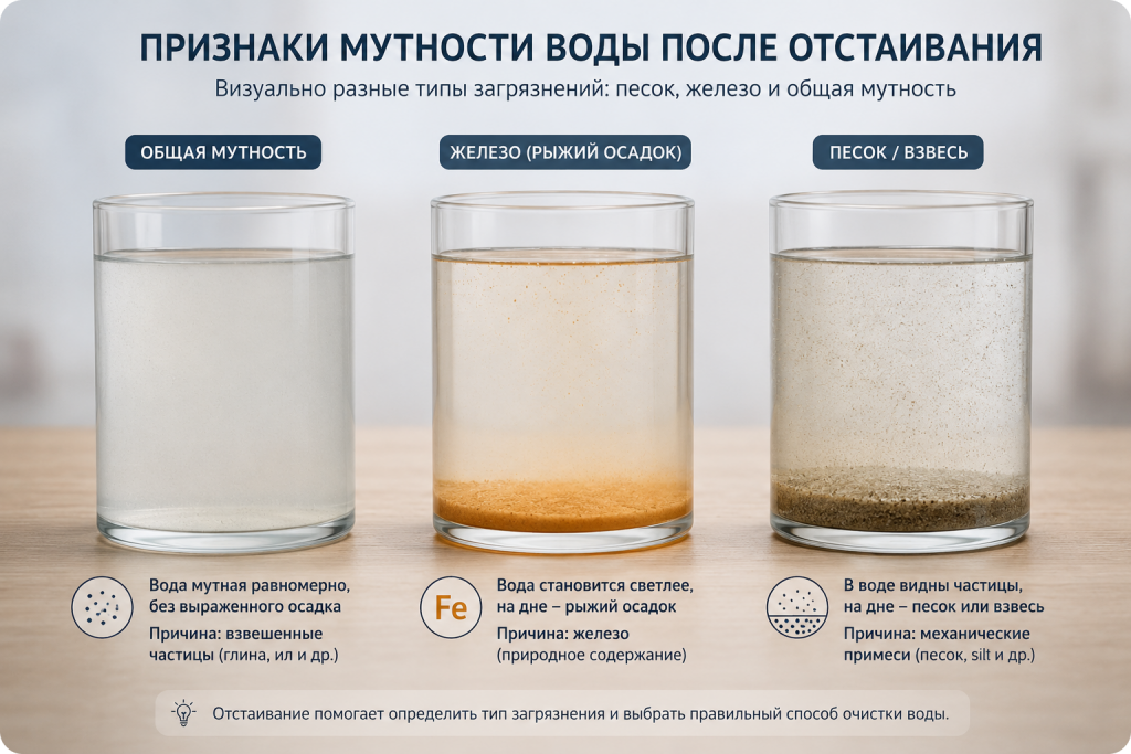 Мутная вода из скважины в частном доме