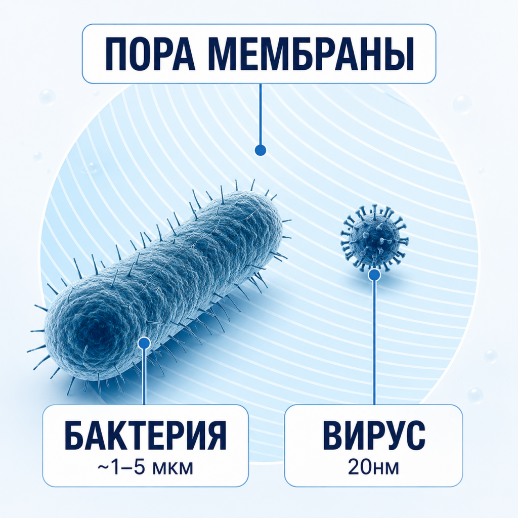 Показатель GPD у мембраны обратного осмоса