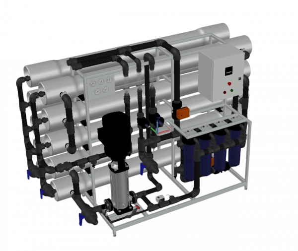 AWT RO-16/8040 - установка обратного осмоса с насосом (до 16 м3/ч)