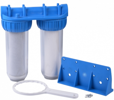 Колба фильтра NatureWater SLD 1", ДВОЙНАЯ SL10 (прозрач, NW-BR10B3)