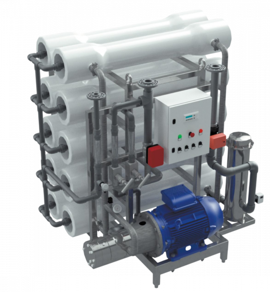 AWT ROS-1000L (8/4040) - установка обратного осмоса на морскую воду с насосом