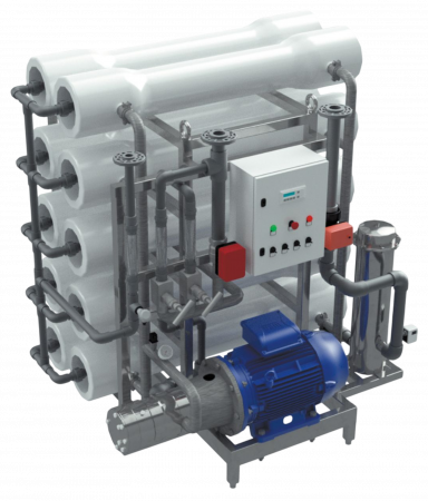 AWT ROS-500L (4/4040) - установка обратного осмоса на морскую воду с насосом