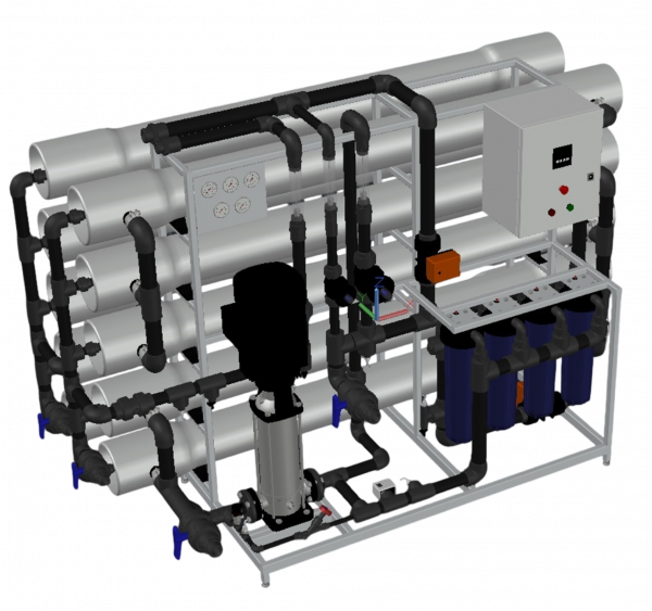 AWT RO-30/8040 - установка обратного осмоса с насосом (до 30 м3/ч)