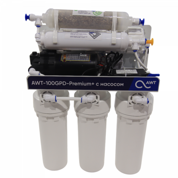 Система обратного осмоса AWT Premium RO100-A1M (с насосом и минерализатором)